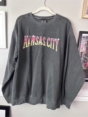 Kansas City Comfort Colors Crewneck Sweatshirt XL
